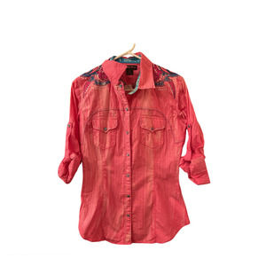 Rock N Roll Cowgirl- panhandle slim western button up M